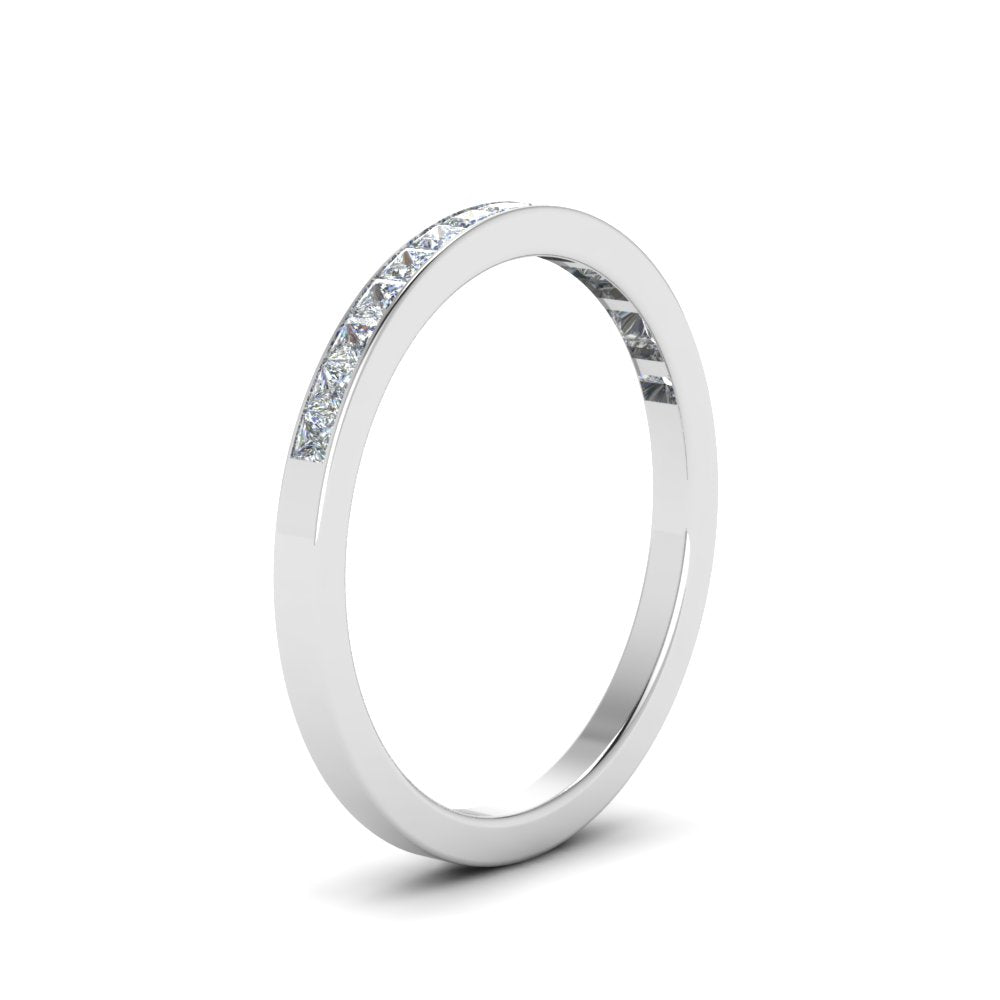 0.25 Ct. Princess Channel Wedding Band