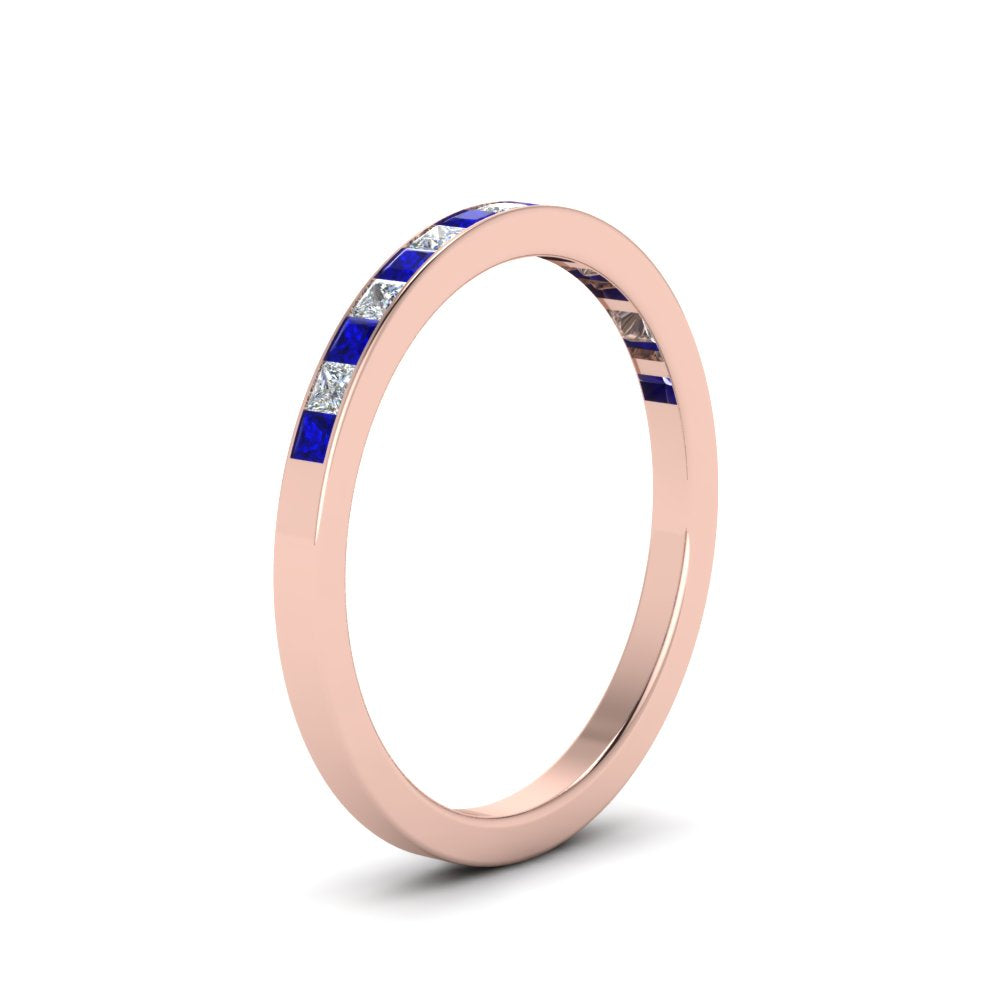 0.25 Ct. Princess Channel Wedding Band