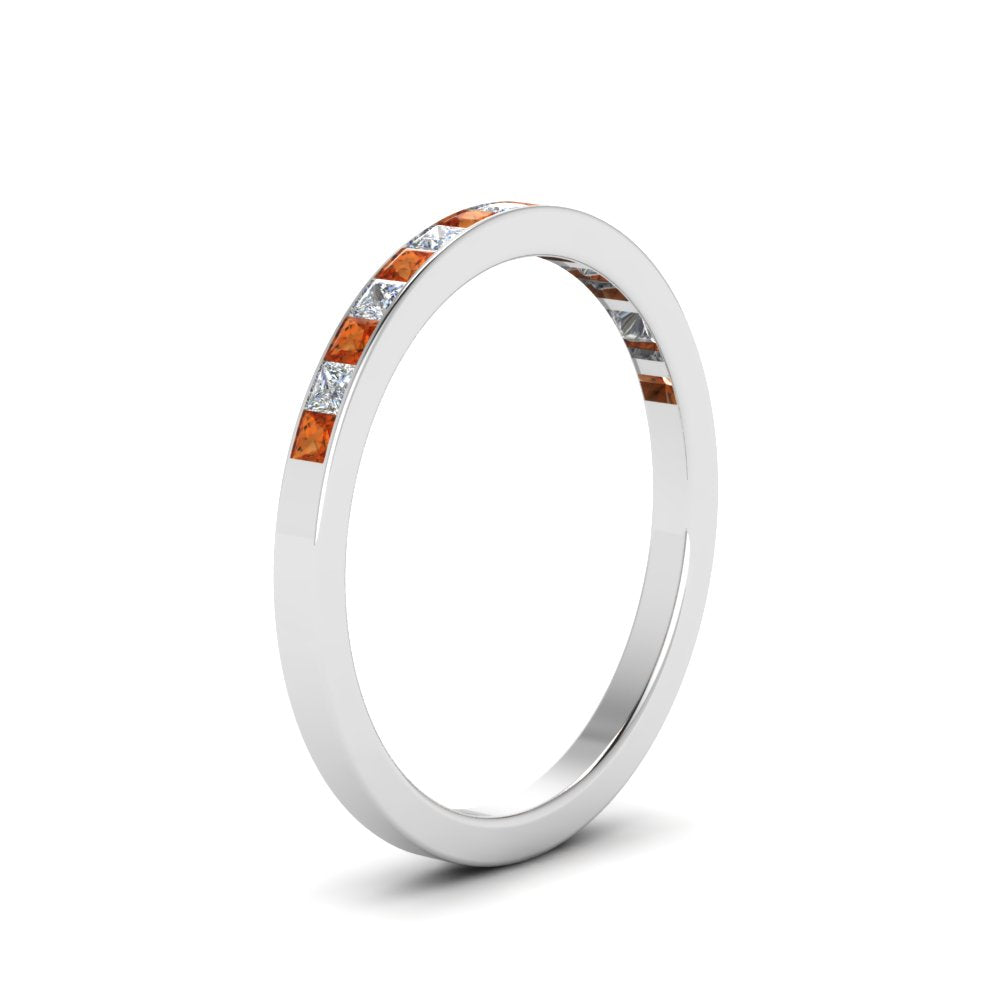 0.25 Ct. Princess Channel Wedding Band