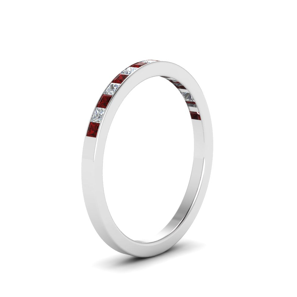 0.25 Ct. Princess Channel Wedding Band