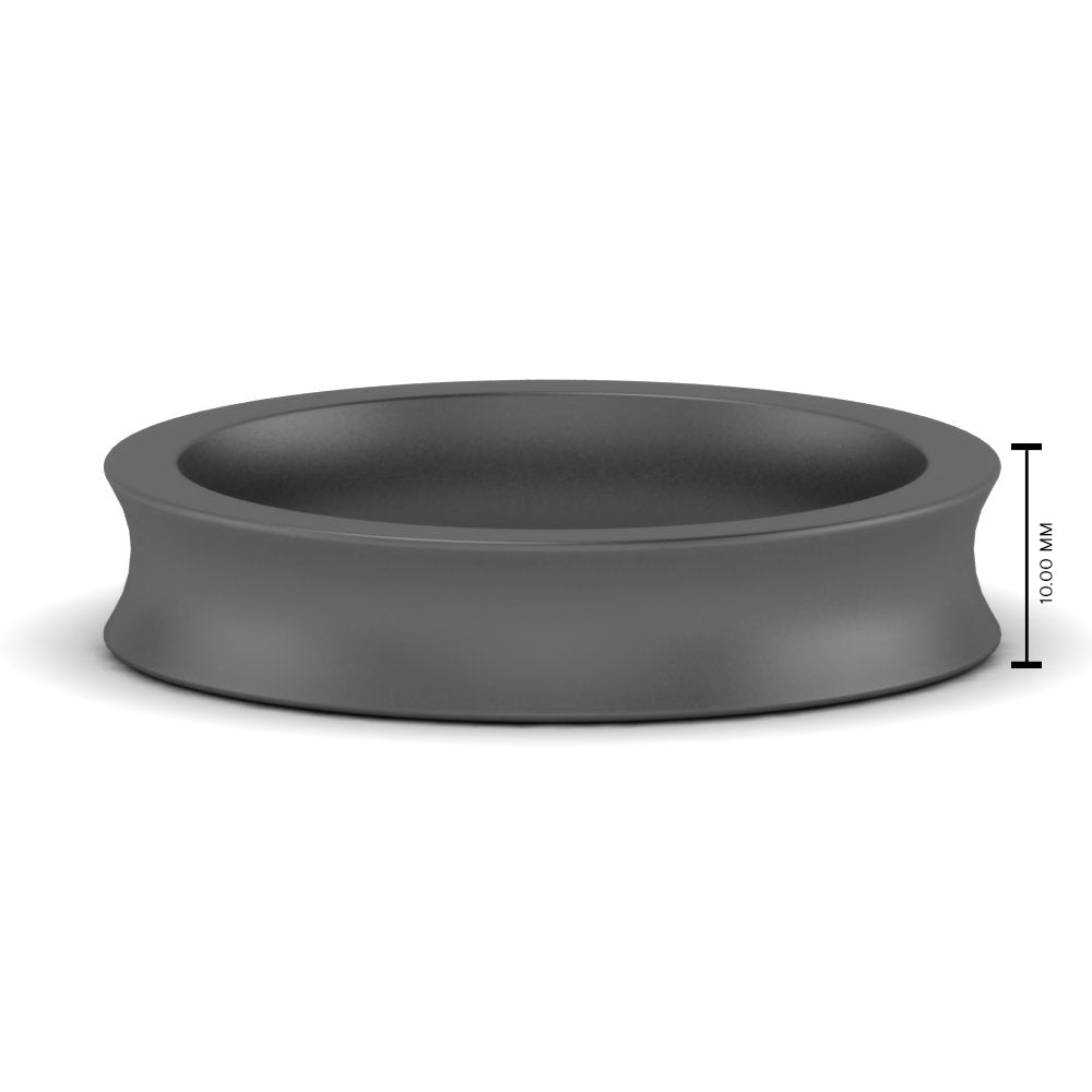 4 mm Comfort Fit Concave Mens Band