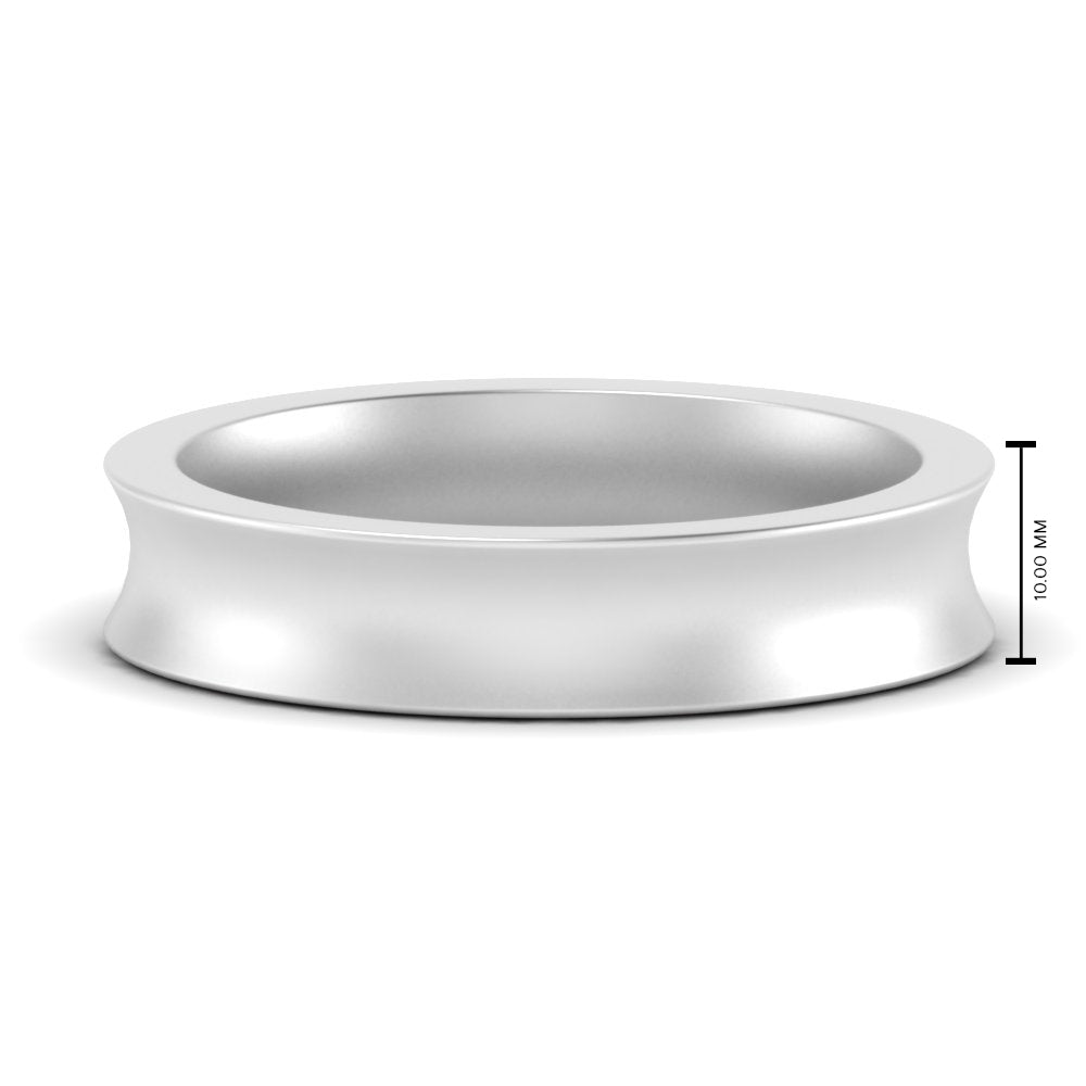 4 mm Comfort Fit Concave Mens Band
