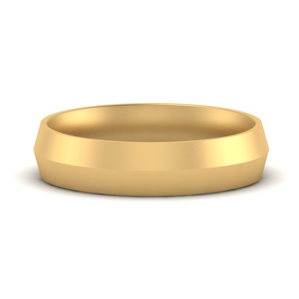 4 mm Comfort Fit Knife Edge Mens Band