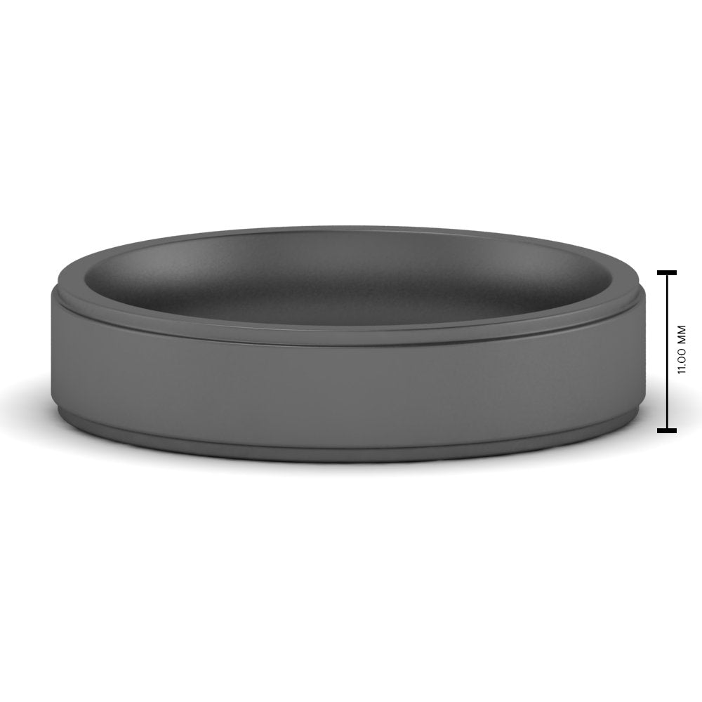 4 mm Steps Edge Comfort Fit Mens Band