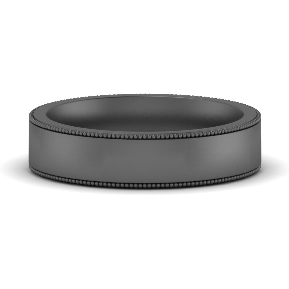 4 mm Stepped Edge Comfort Fit Flat Mens Band