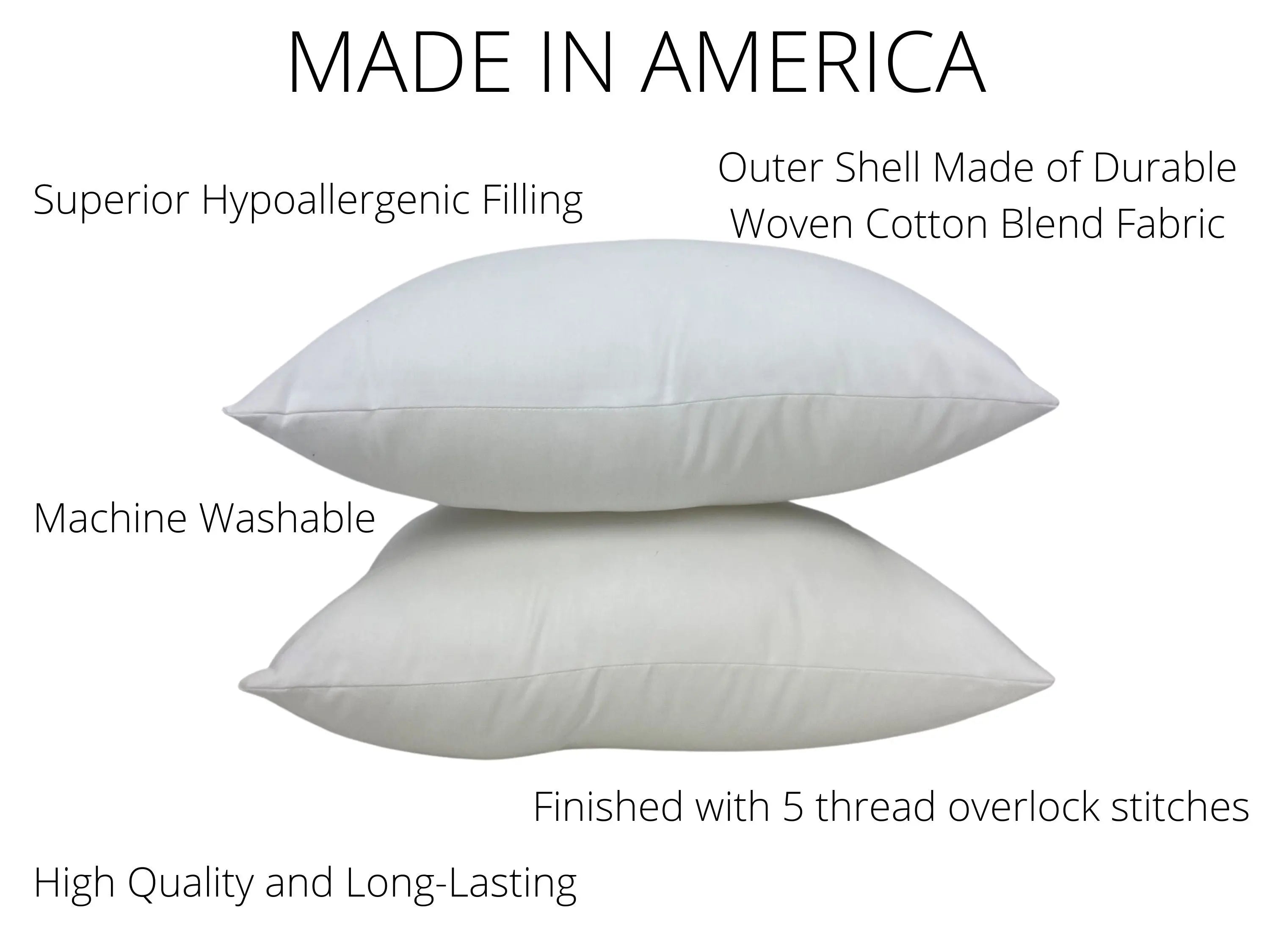 16x24 or 24x16 | Indoor Outdoor Hypoallergenic Polyester Pillow Insert | Quality Insert | Insert for Pillow | Throw Pillow Insert | Pillow Form by UniikPillows