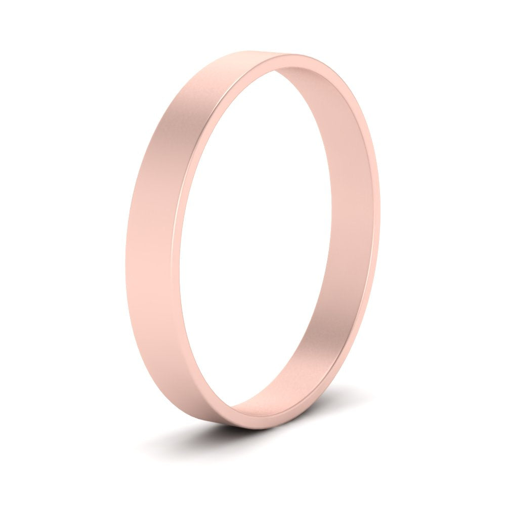 5 mm Flat Gold Wedding Band