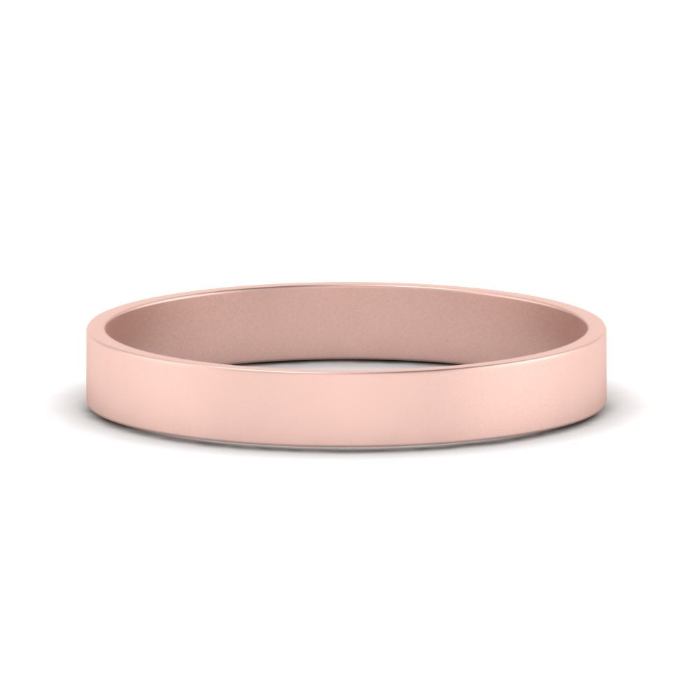 5 mm Flat Gold Wedding Band