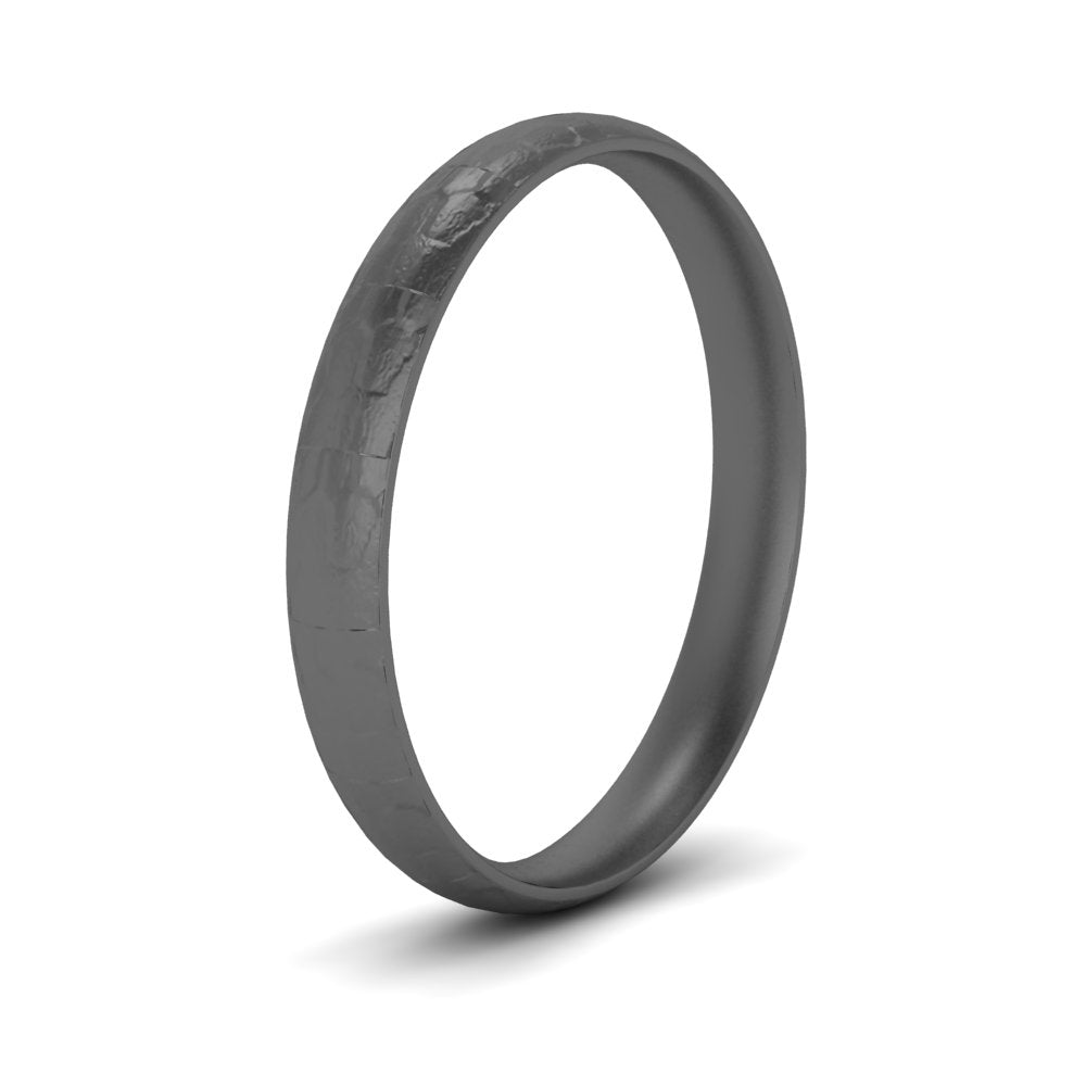 5 Mm Lightweight Rock Texture Mens Wedding Band