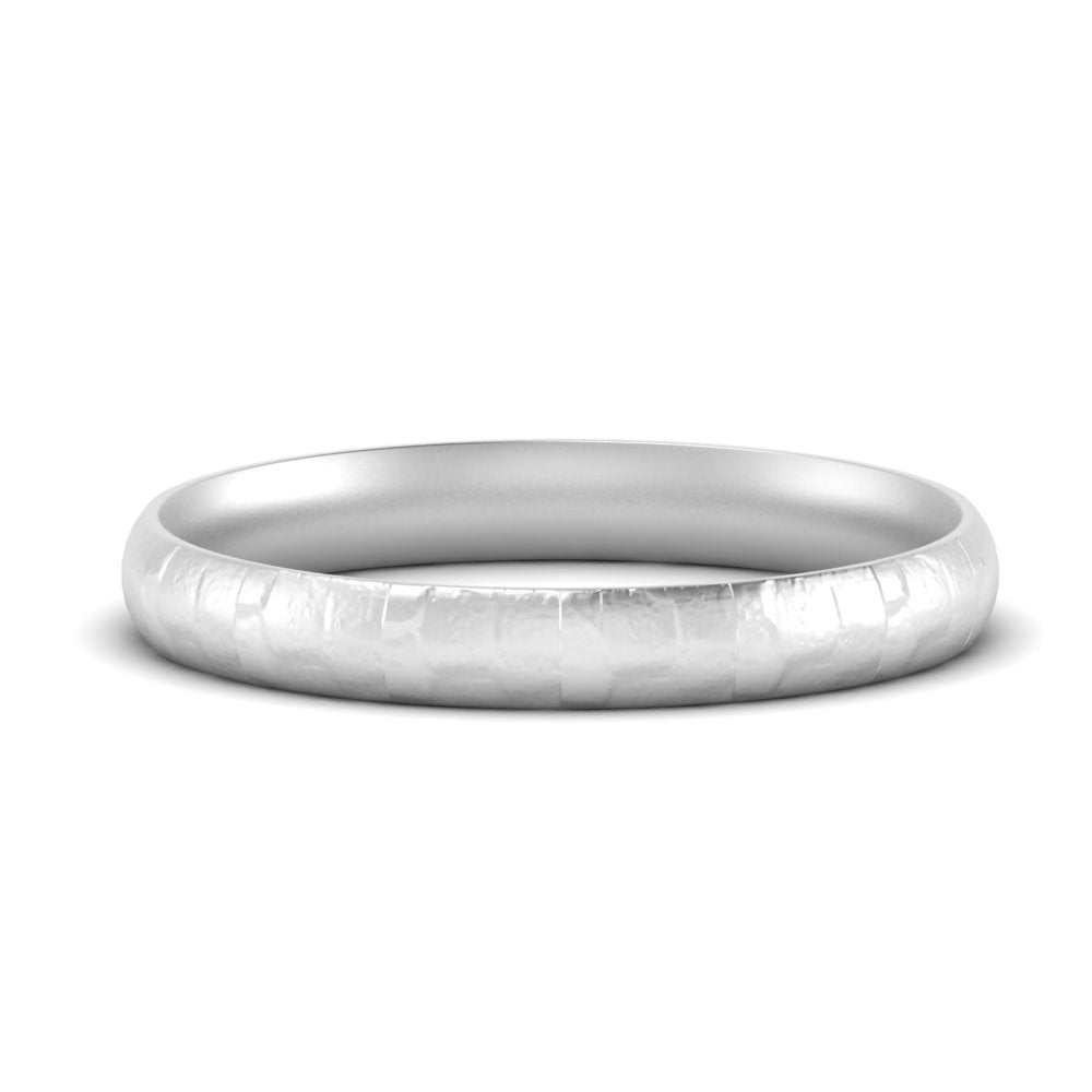 5 Mm Lightweight Rock Texture Mens Wedding Band