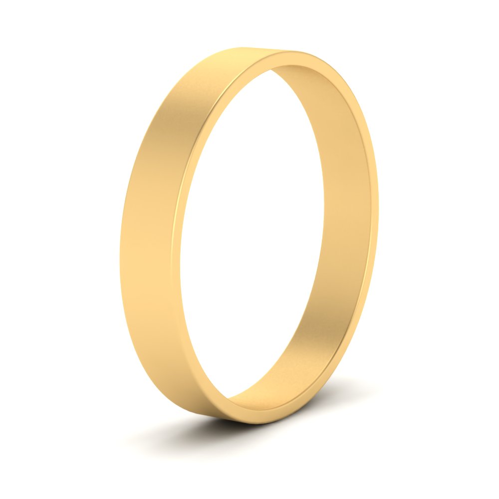 5 mm Flat Gold Wedding Band