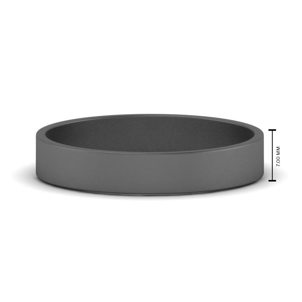 5 mm Flat Gold Wedding Band