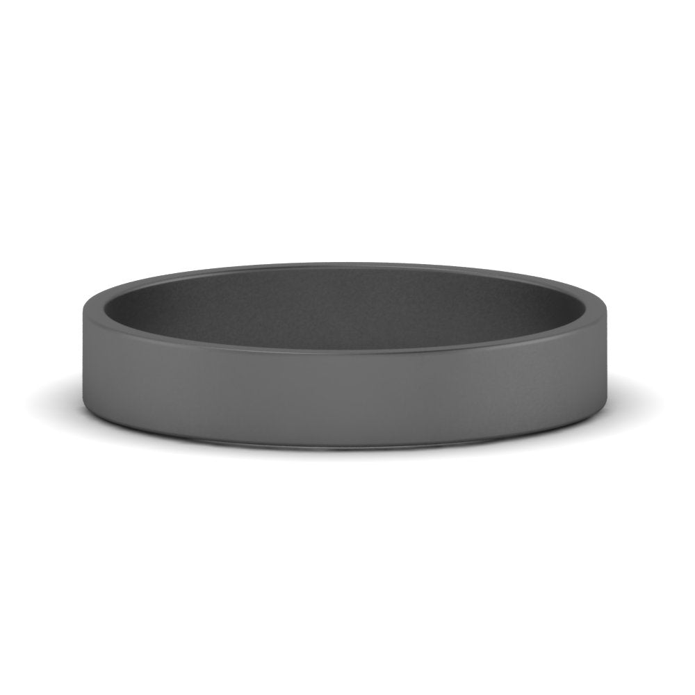 5 mm Flat Gold Wedding Band