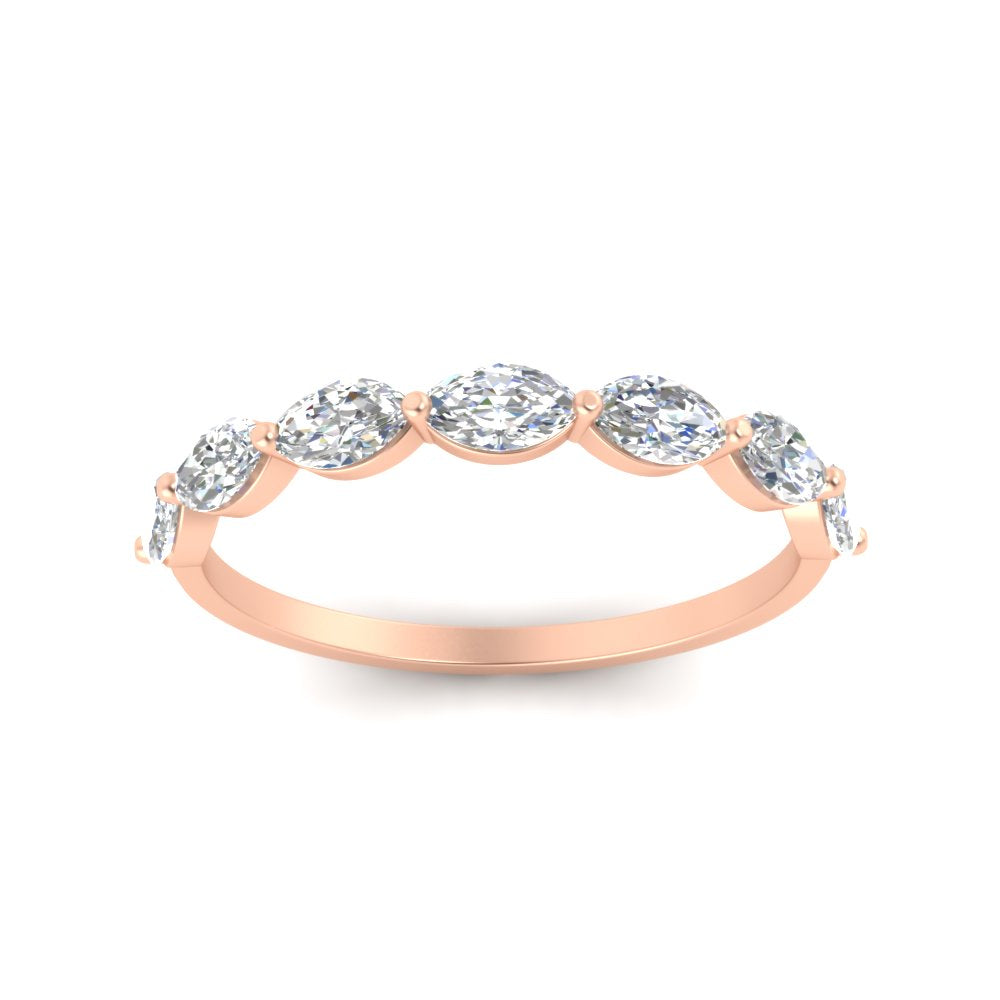7 Stone Marquise East West 1 Carat Band
