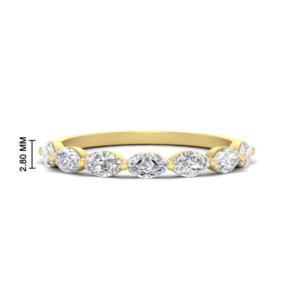 7 Stone Marquise East West 1 Carat Band