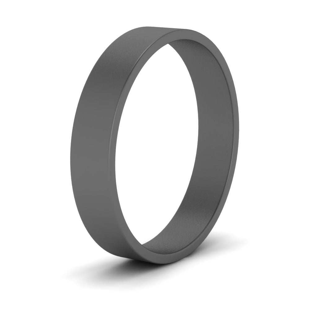 5 mm Flat Gold Wedding Band