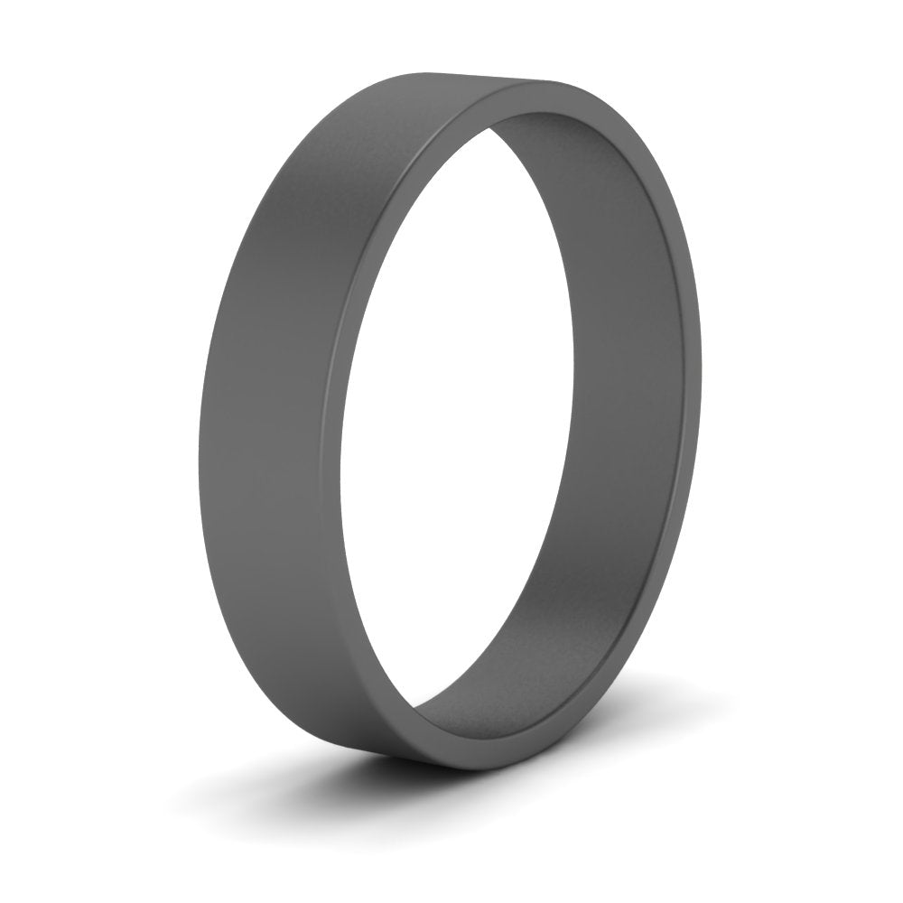 5 mm Flat Gold Wedding Band