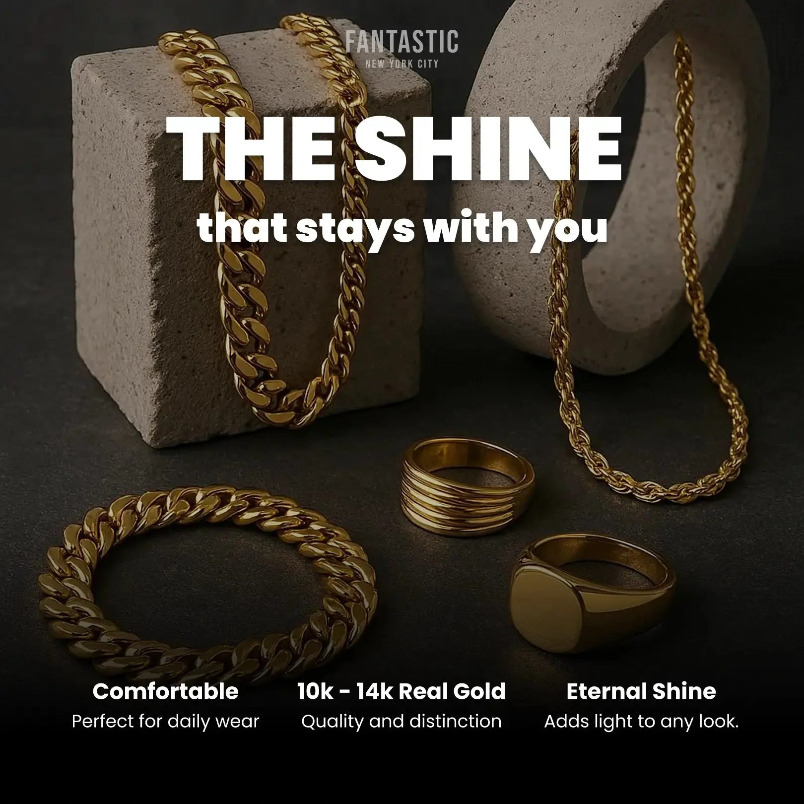 10K Gold- Hollow Cuban Link Diamond Cut (Pave) Chain