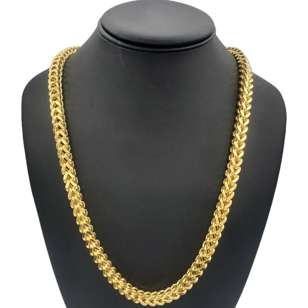14K Gold- Hollow Franco Chain 3.9MM 28 INCHES