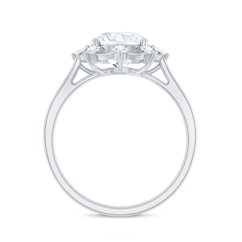 8 MM Lab Grown Diamond Statement Engagement Ring