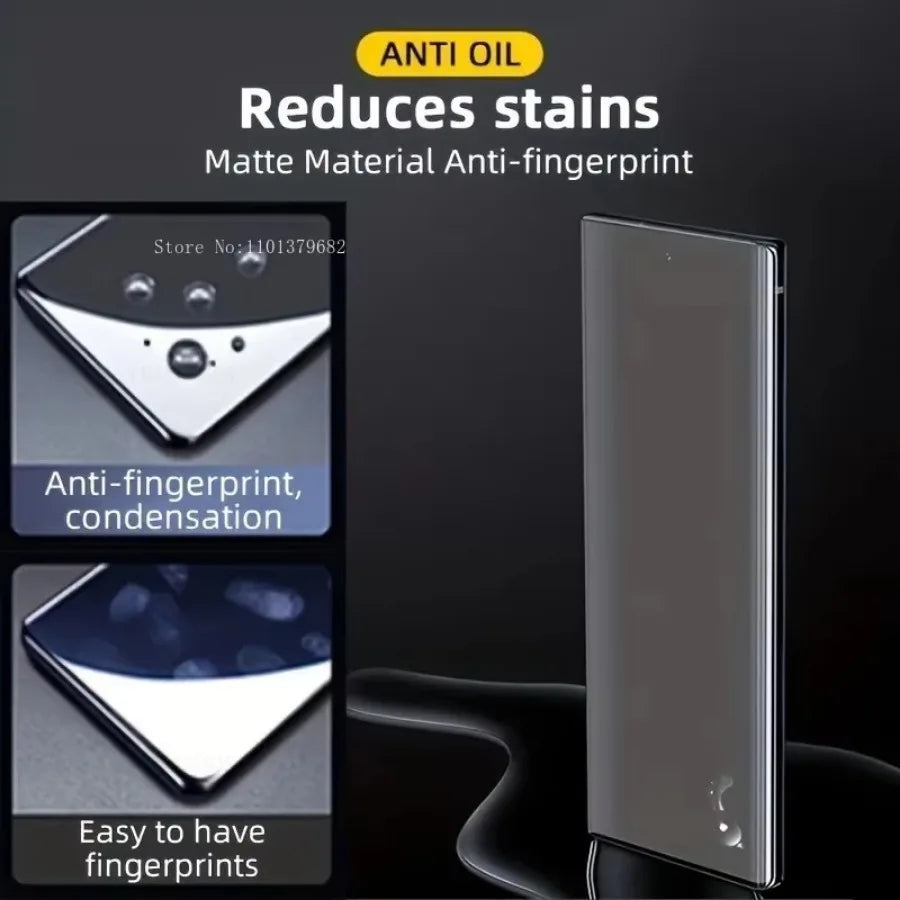 4pcs Matte Hydrogel Screen Protectors Samsung Galaxy S25 S24 S23 S22 S21 S20 Ultra Plus FE Note 20 10 Ultra Plus Full Coverage