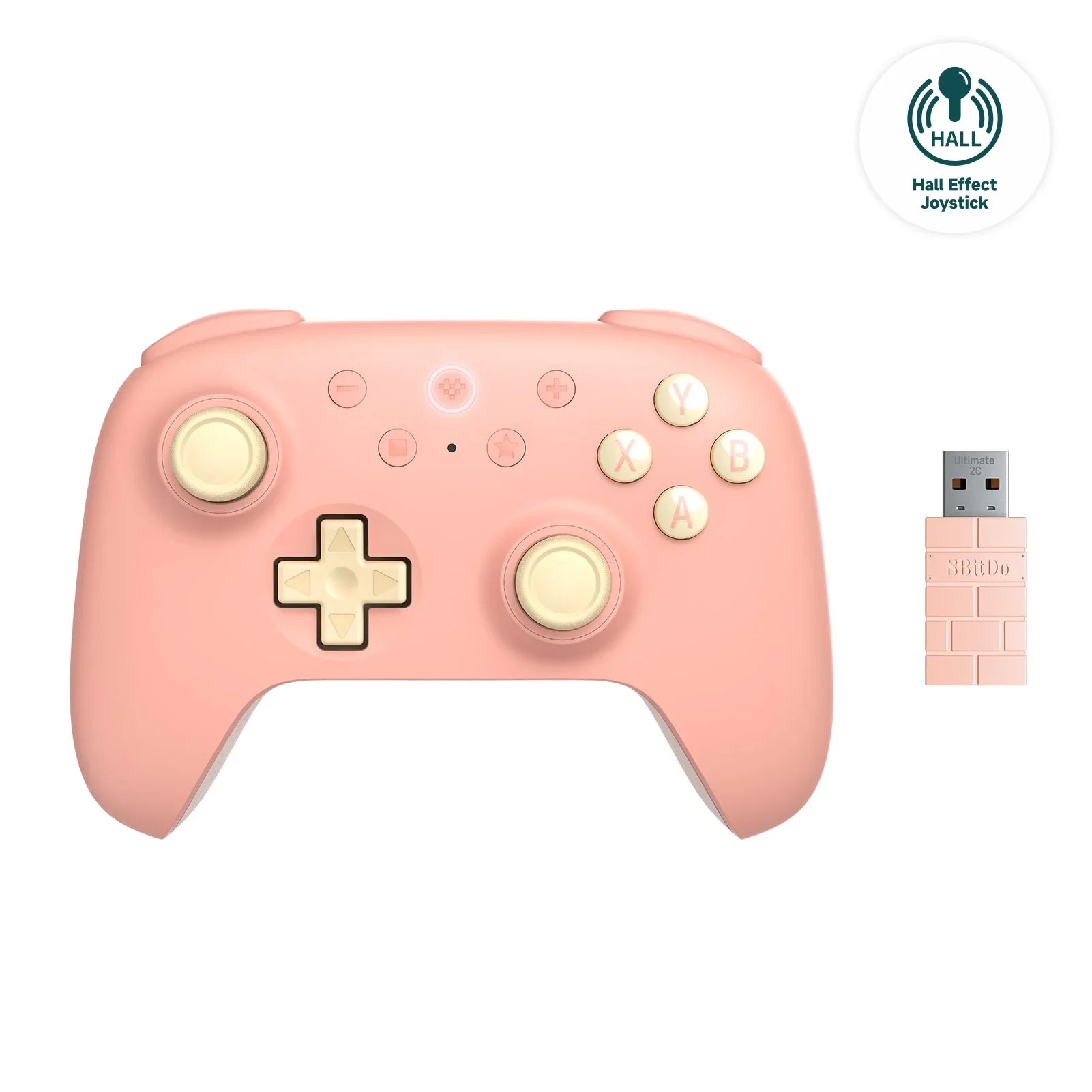8BitDo Ultimate 2C Wireless Gaming Controller，Gamepad with Hall Effect for PC, Windows 10, 11, Steam Deck, Raspberry Pi, Android
