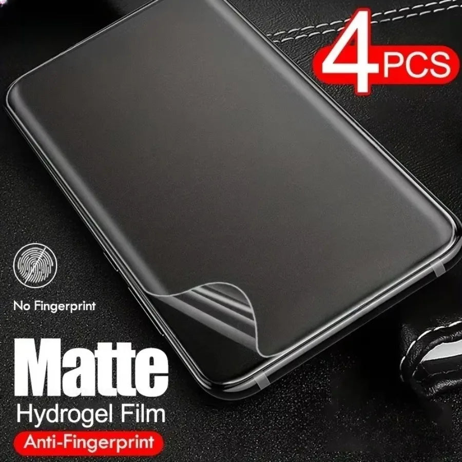 4pcs Matte Hydrogel Screen Protectors Samsung Galaxy S25 S24 S23 S22 S21 S20 Ultra Plus FE Note 20 10 Ultra Plus Full Coverage