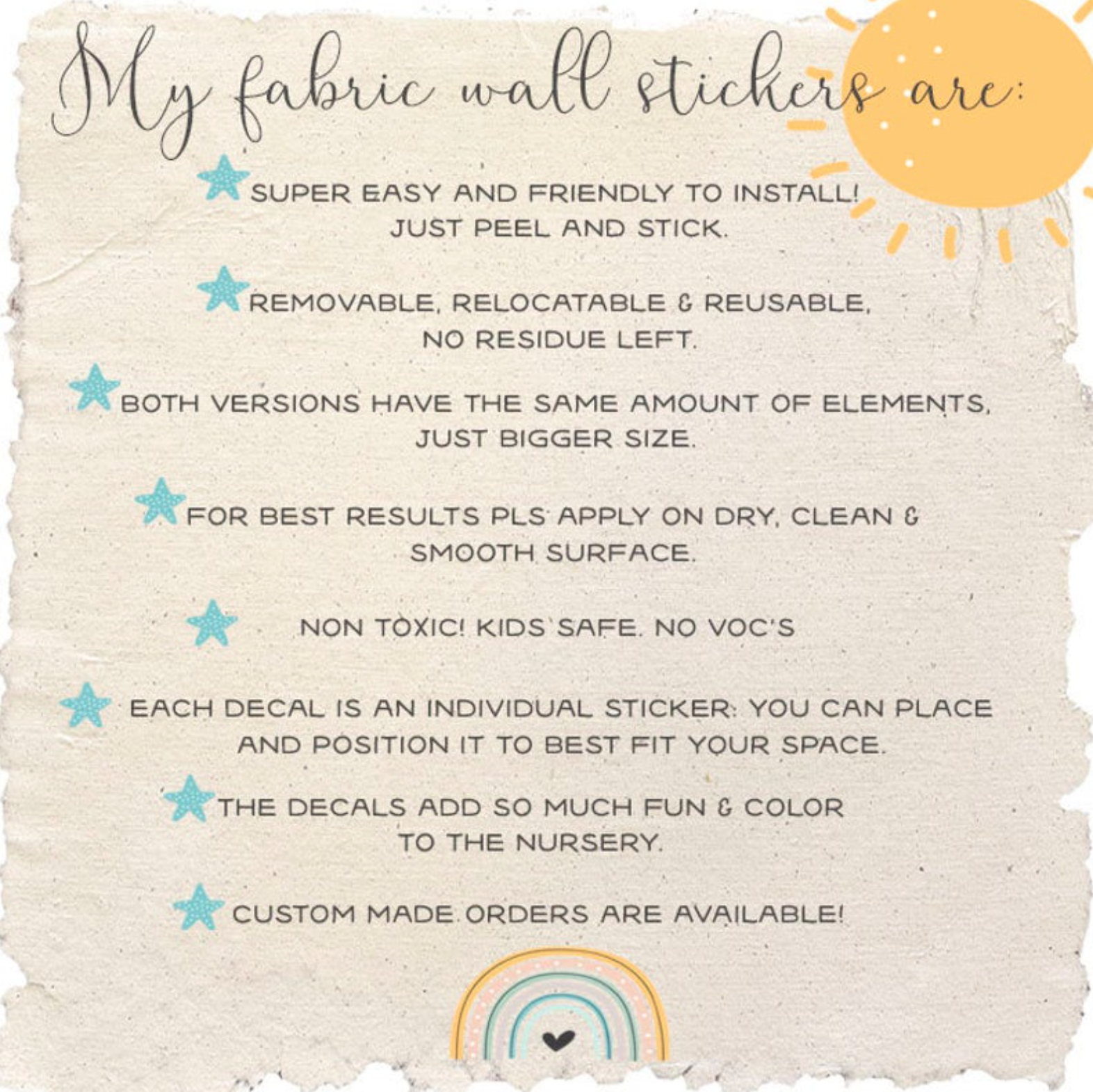 Abstract Curved Arrows - Fabric Nursery Wall Art Decals