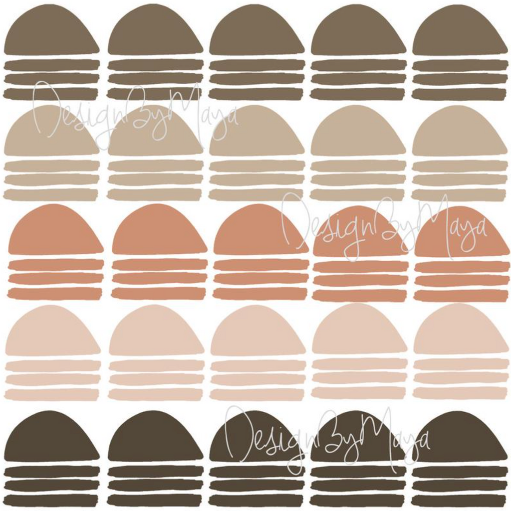 Abstract Curved Arrows - Fabric Nursery Wall Art Decals