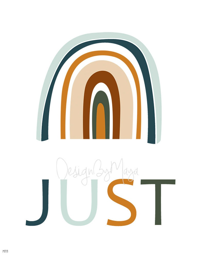 "Let's Just Play" - Sunshine, Rainbow, Clouds Playroom Set - Luster Paper Nursery Wall Art Prints