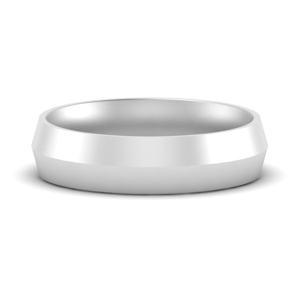 4 mm Comfort Fit Knife Edge Mens Band