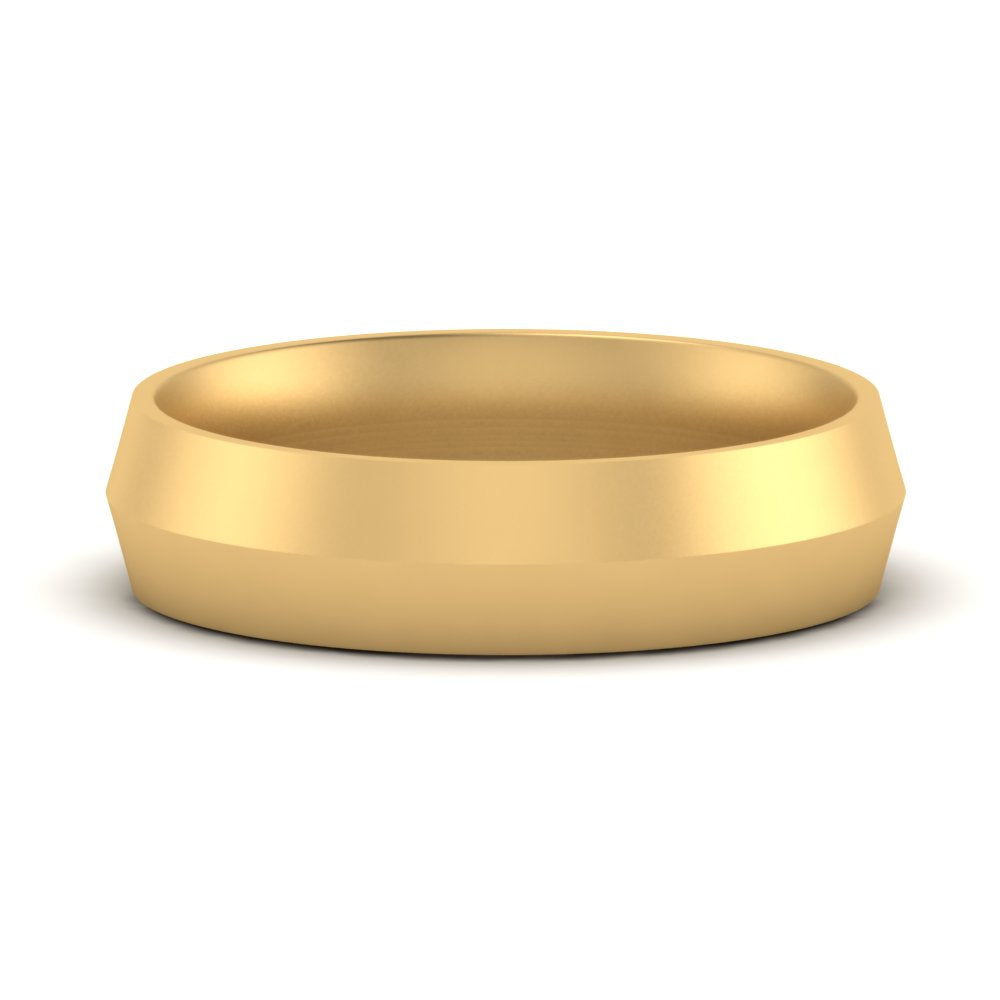 4 mm Comfort Fit Knife Edge Mens Band