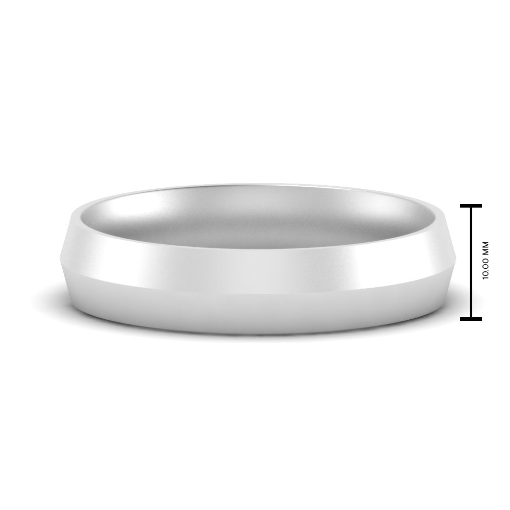 4 mm Comfort Fit Knife Edge Mens Band