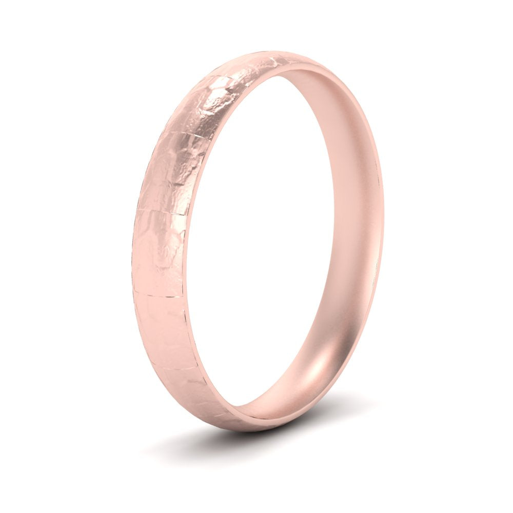 5 Mm Lightweight Rock Texture Mens Wedding Band