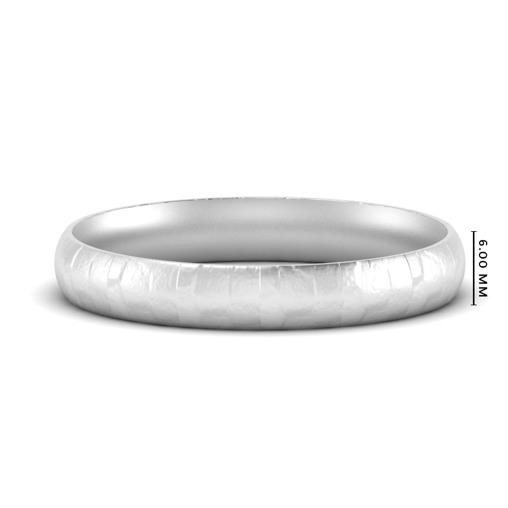 5 Mm Lightweight Rock Texture Mens Wedding Band